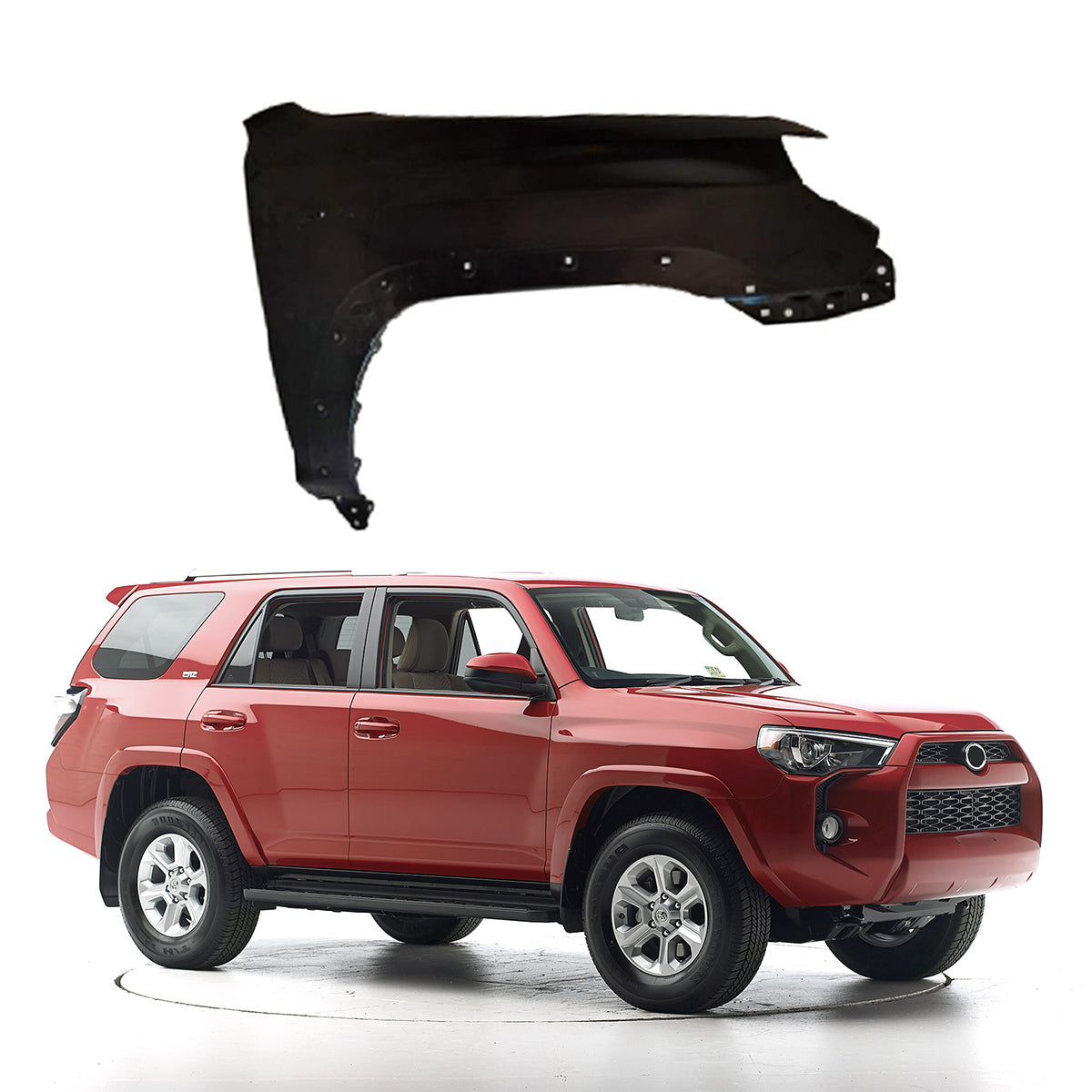 Replacement FRONT FENDER, RH, 2015-2022 Toyota 4Runner, (Alum)