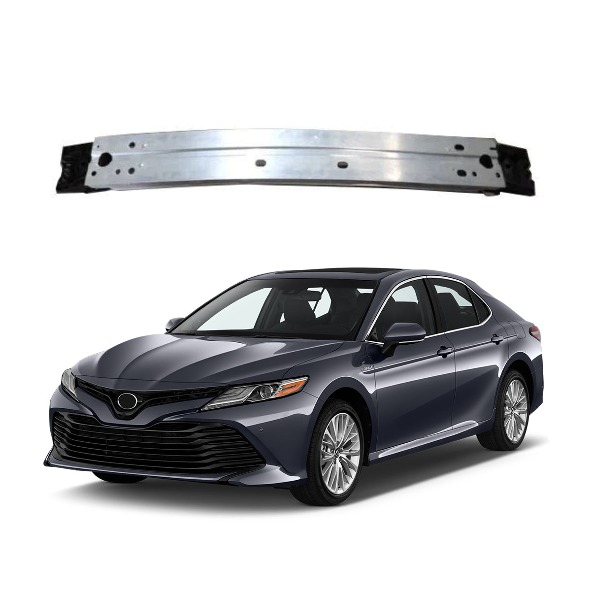 Replacement FRONT BUMPER, 2018-2023 Toyota Camry, 52021-07060, (Alum)