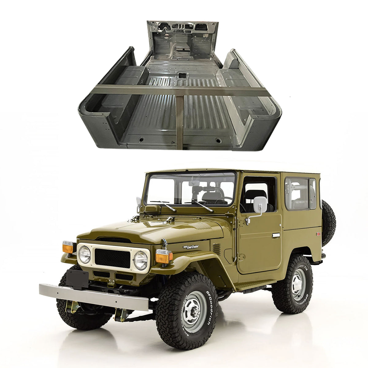7984 Whole Tub Assembly, for FJ40 Toyota Land Cruiser preorder only