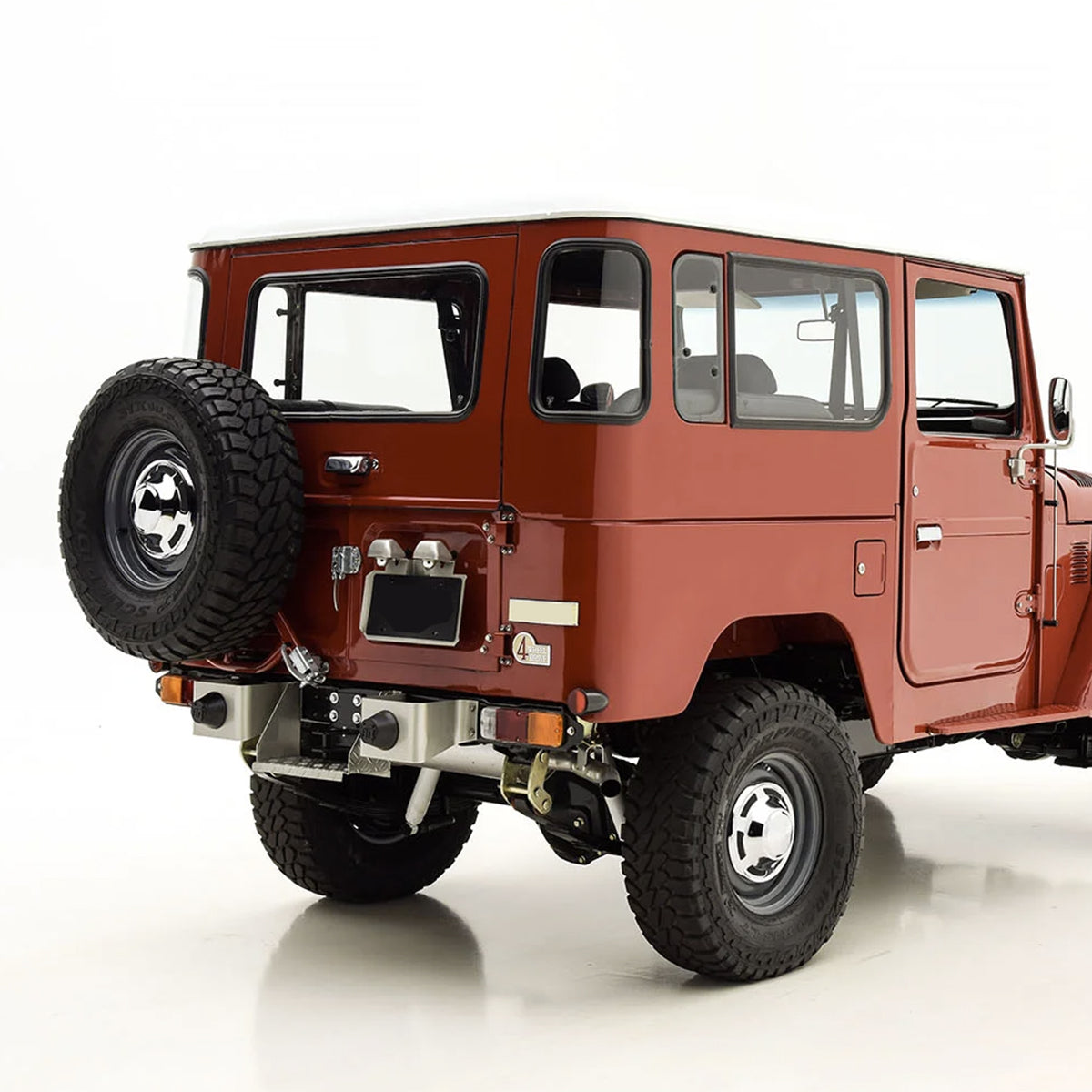 Barn Doors (Tailgate lower) LH and RH, for FJ40 Toyota Land Cruiser with LEFT hand side spare tire rack, before 1975