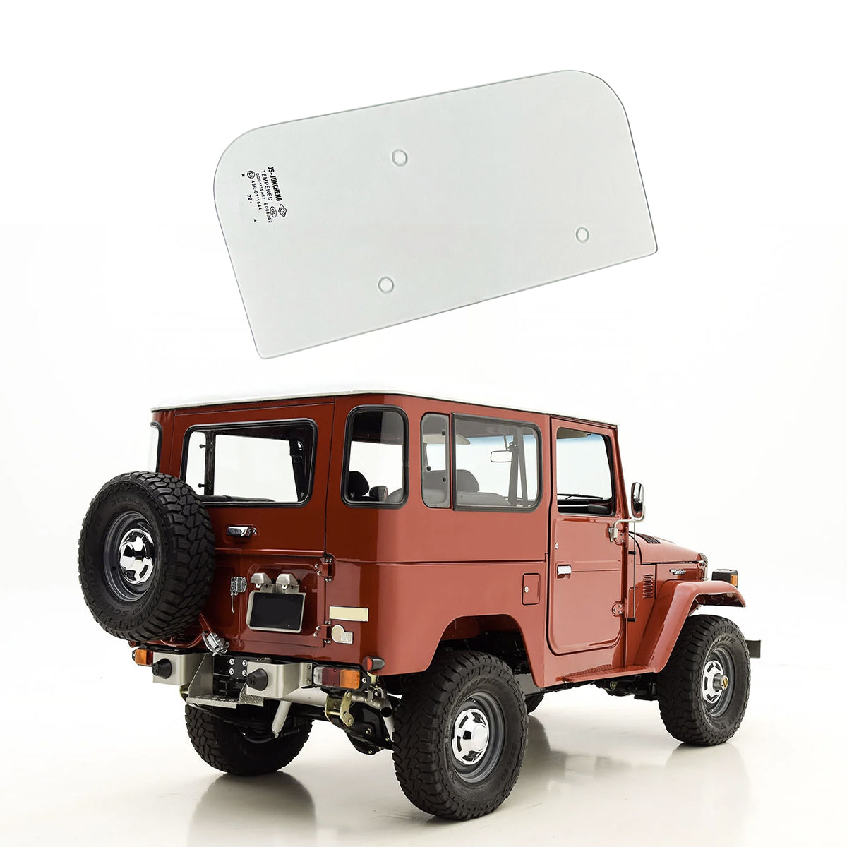 REAR CAB WINDOW SMALL GLASS RH, for FJ40 Toyota Land Cruiser 1979-1984