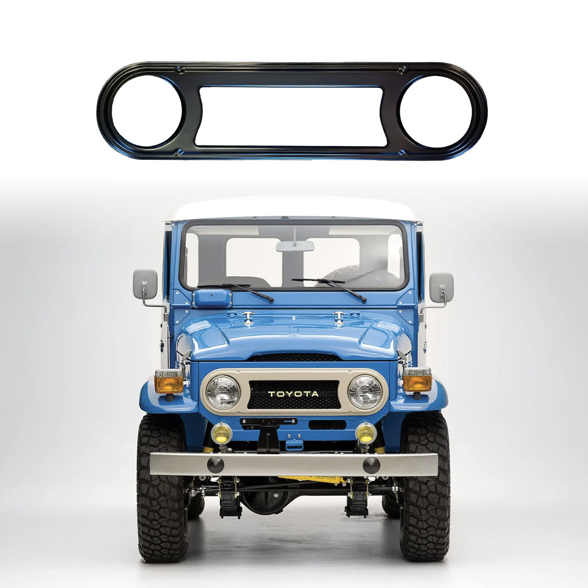 Front Bezel 70-78 with Primer, for FJ40, FJ45 Toyota Land Cruiser