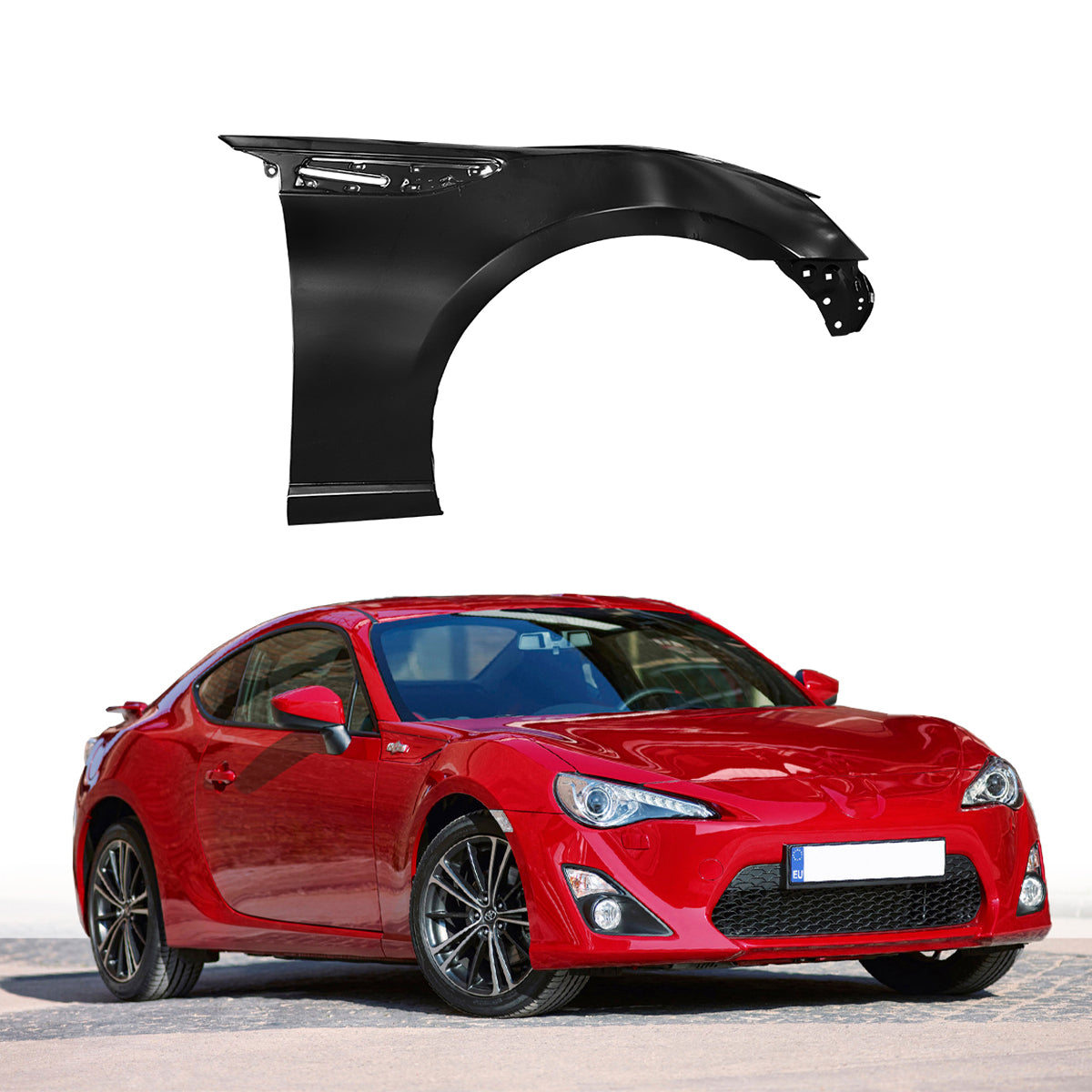 Replacement FRONT FENDER, RH, 2013-2020 Subaru GT86, (Steel)