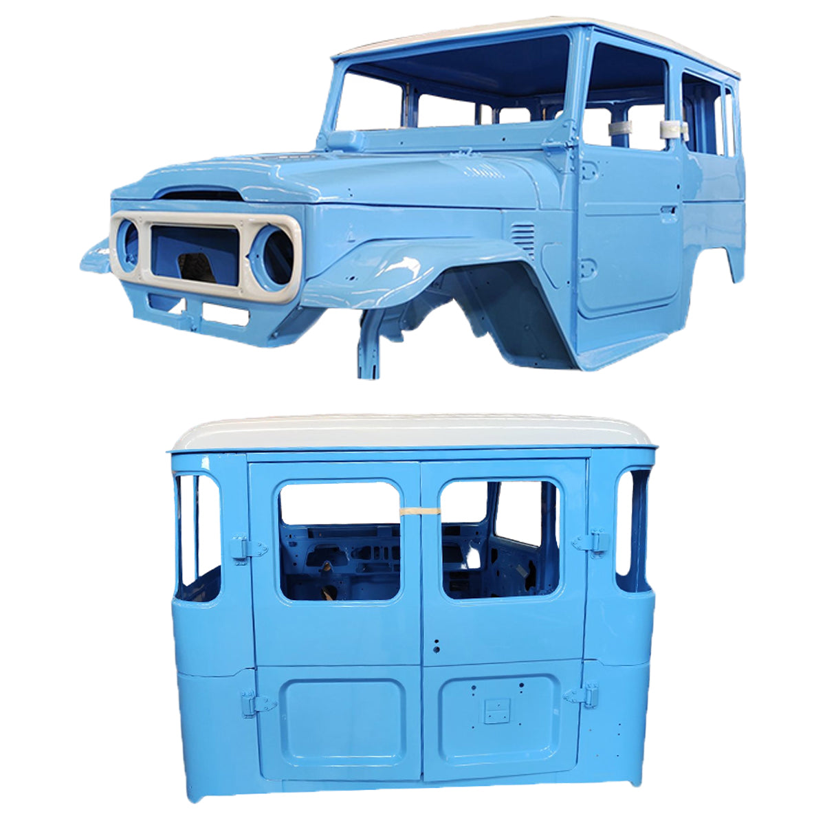 SOPHIA'S 75-78 Complete Cab with Doors, with Body work and CUSTOM paint., for FJ40 Toyota Land Cruiser