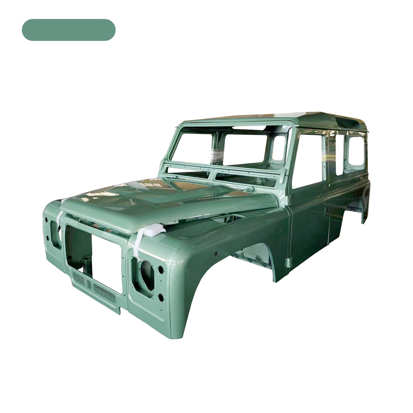 COMPLETE CAB WITH DOORS‚WITH PRIMER(LHD), FOR LAND ROVER DEFENDER 90 TD4, (ALUM+STEEL)