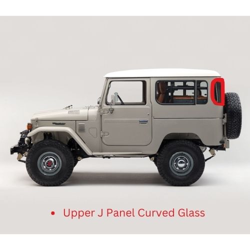 Corner Window Glass LH, for FJ40 Toyota Land Cruiser