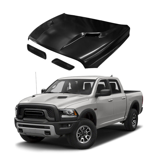 Replacement HOOD, SPORT, 2010-2018 Ram 1500 Sport, (Alum)