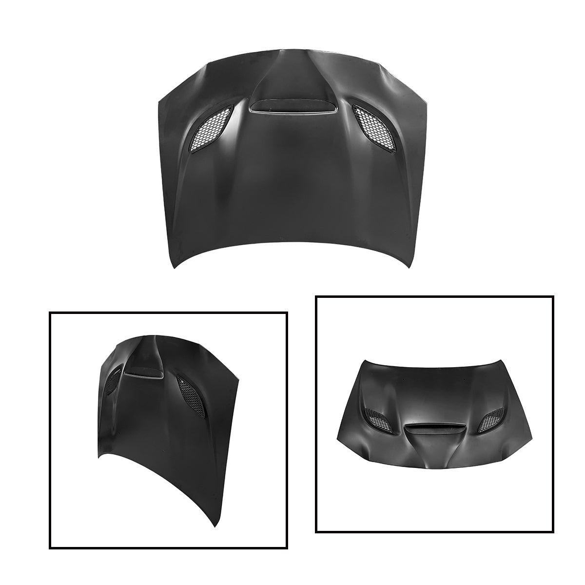 Replacement Hellcat Hood, With Scoops For Chrysler 300C Hellcat Hood