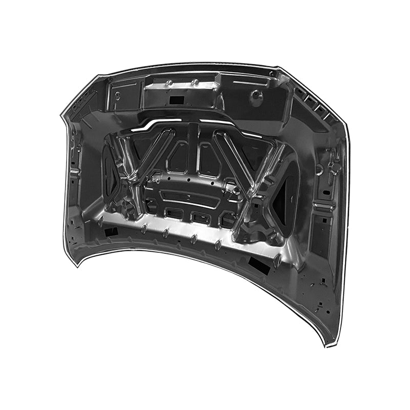 Replacement GT500 STYLE W/AIR VENT SCOOP HOOD, 2015-2020 Ford F150, (Alum)