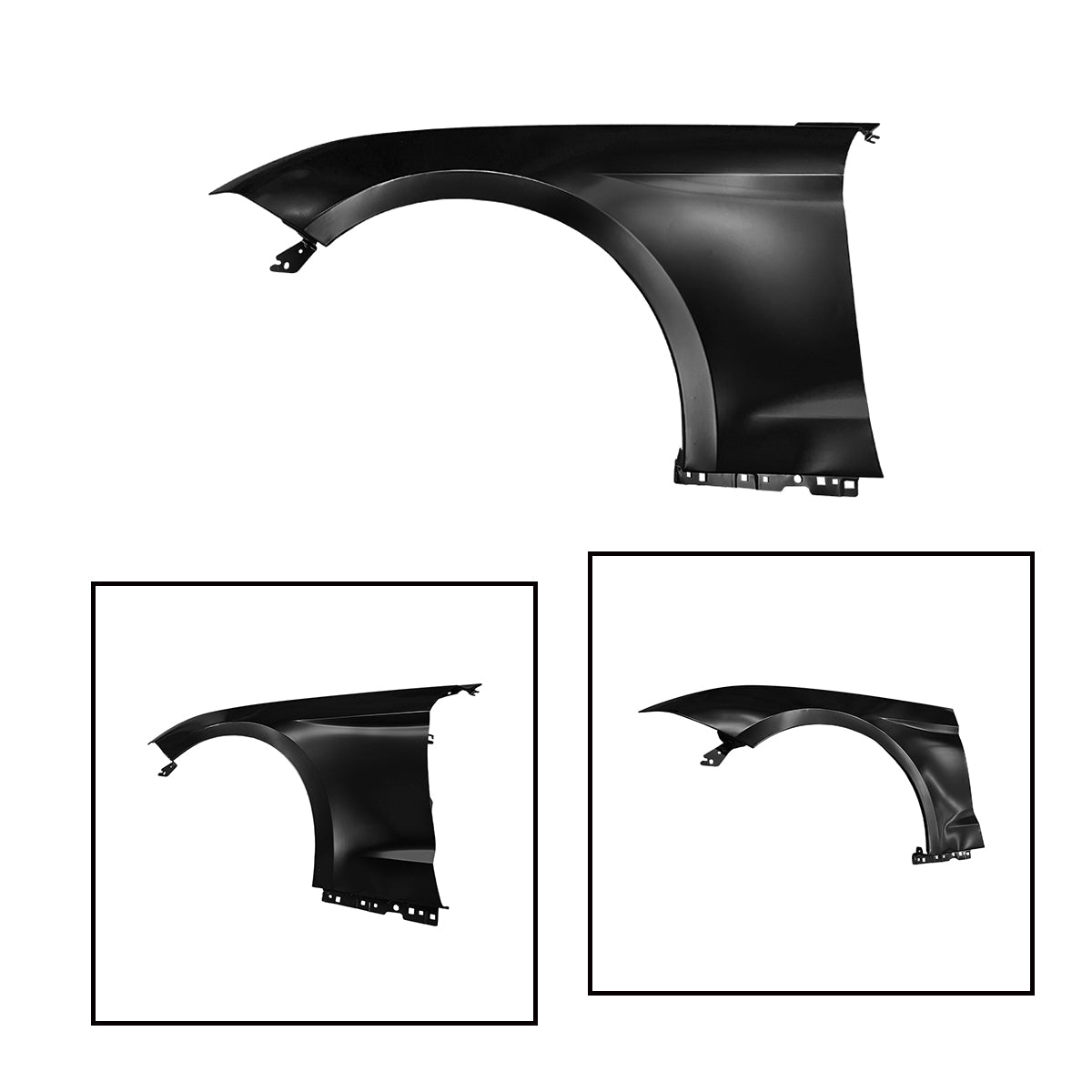 Replacement Front Fender, LH, 2018-2022 Ford Mustang, (STEEL)