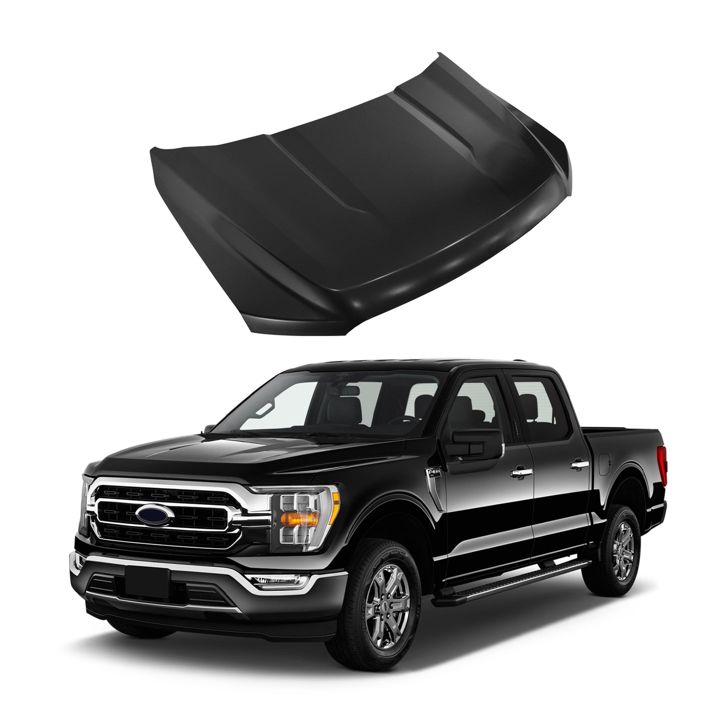 Replacement HOOD, ML3Z16612D, 2021-2023 Ford F150, (Alum)