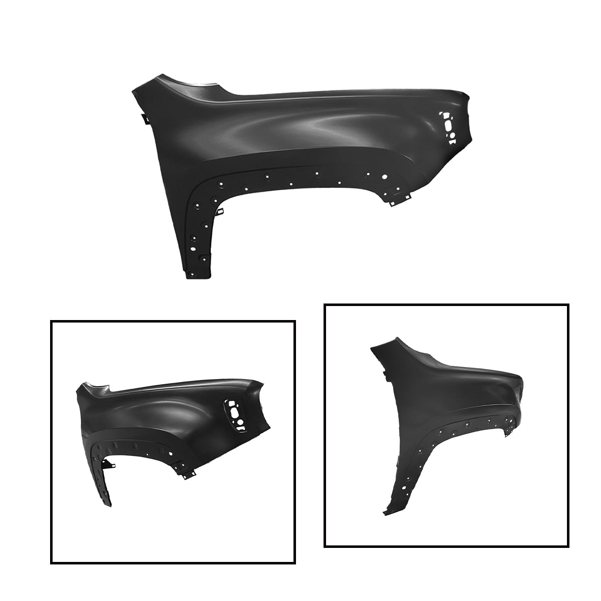 Replacement FRONT FENDER, RH, 2015-2023 Jeep Renegade, 53401169, (Steel)