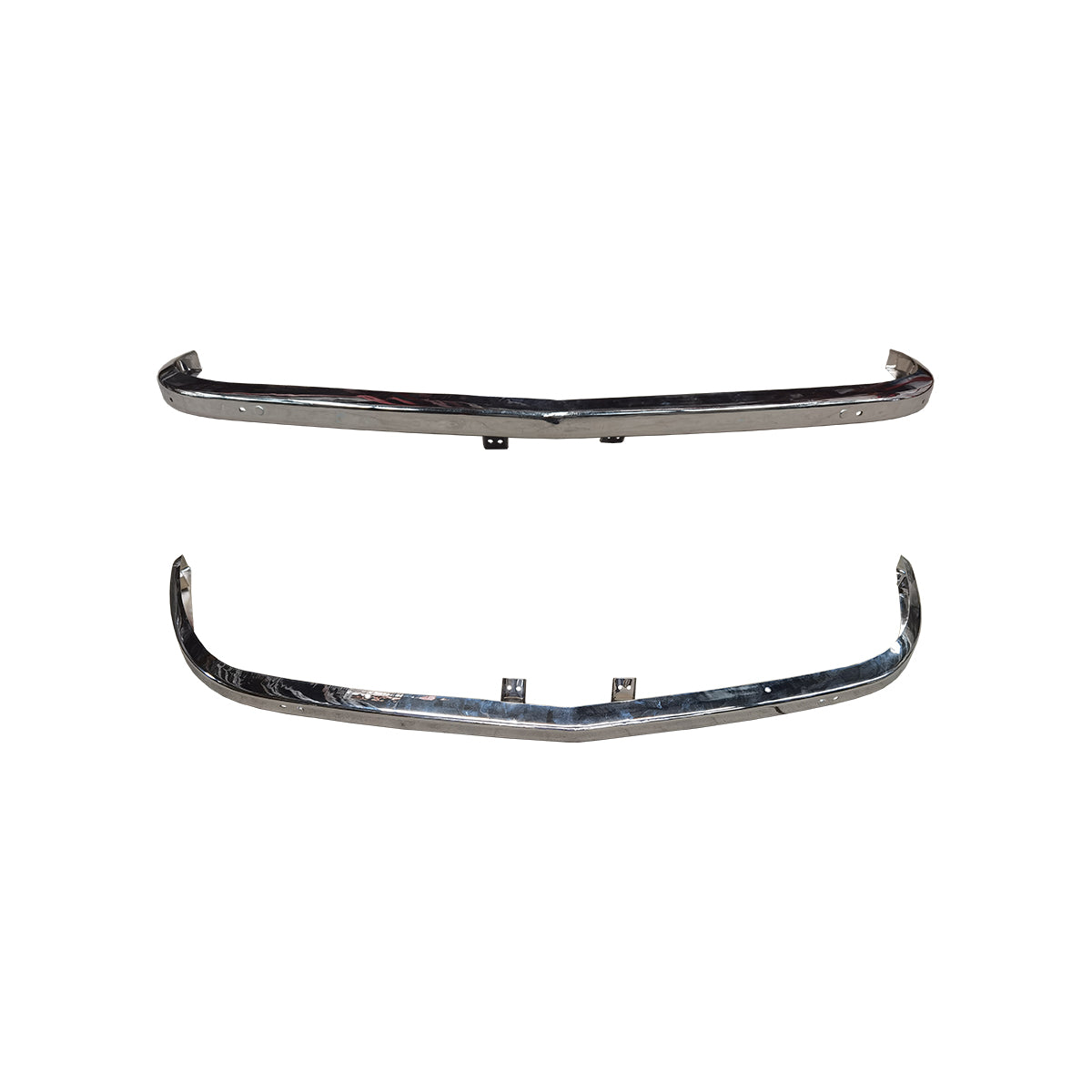 Replacement FRONT BUMPER WITH HOLES, 1969-1973 Nissan Datsun 240Z, (STEEL)