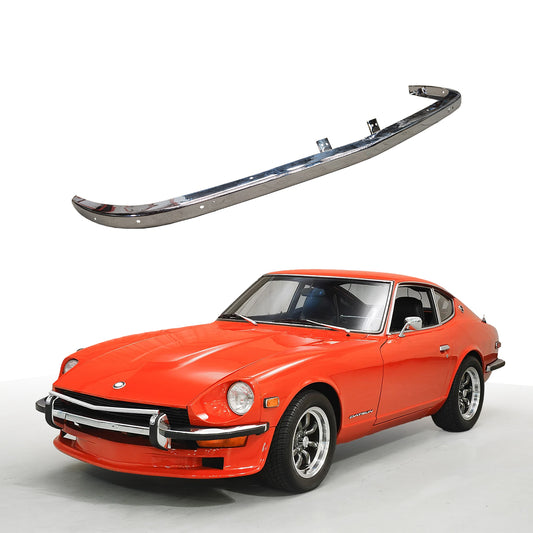 Replacement FRONT BUMPER WITH HOLES, 1969-1973 Nissan Datsun 240Z, (STEEL)