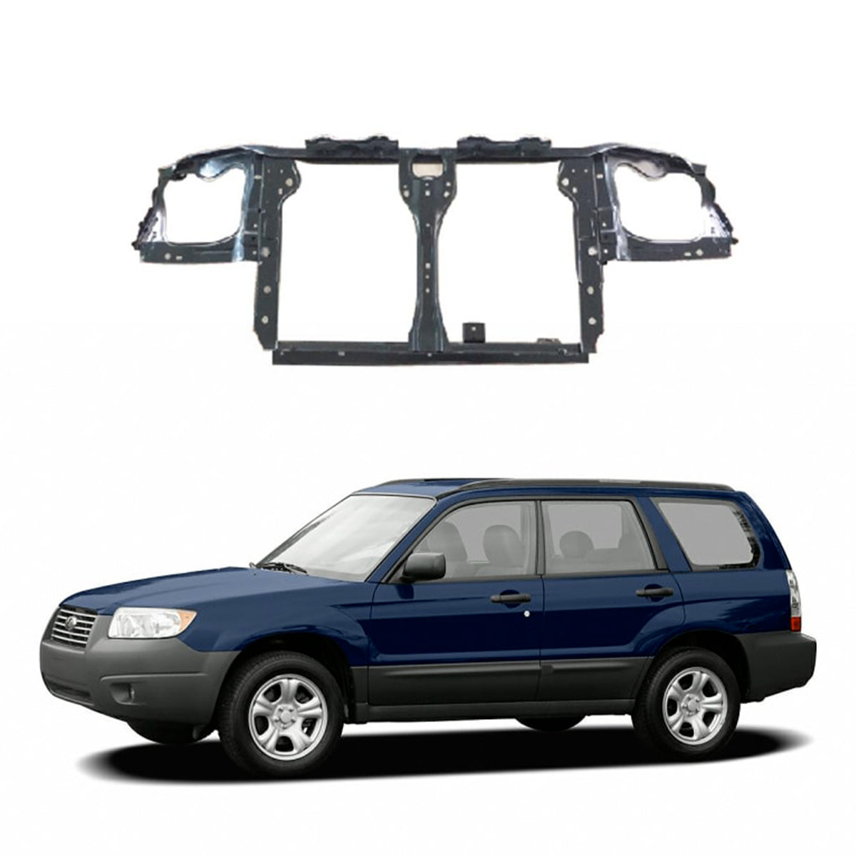 Replacement RADIATOR SUPPORT, 2006-2008 Subaru Forester, (Steel)