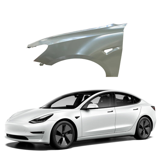 Replacement FRONT FENDER LH, 2015-2023 Tesla Model 3, 1081401E0D, (STEEL)