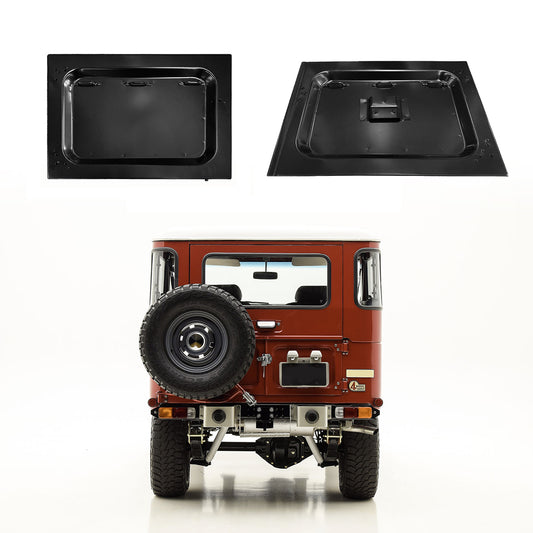 Barn Doors (Tailgate lower) LH and RH, for FJ40 Toyota Land Cruiser with LEFT hand side spare tire rack, before 1975