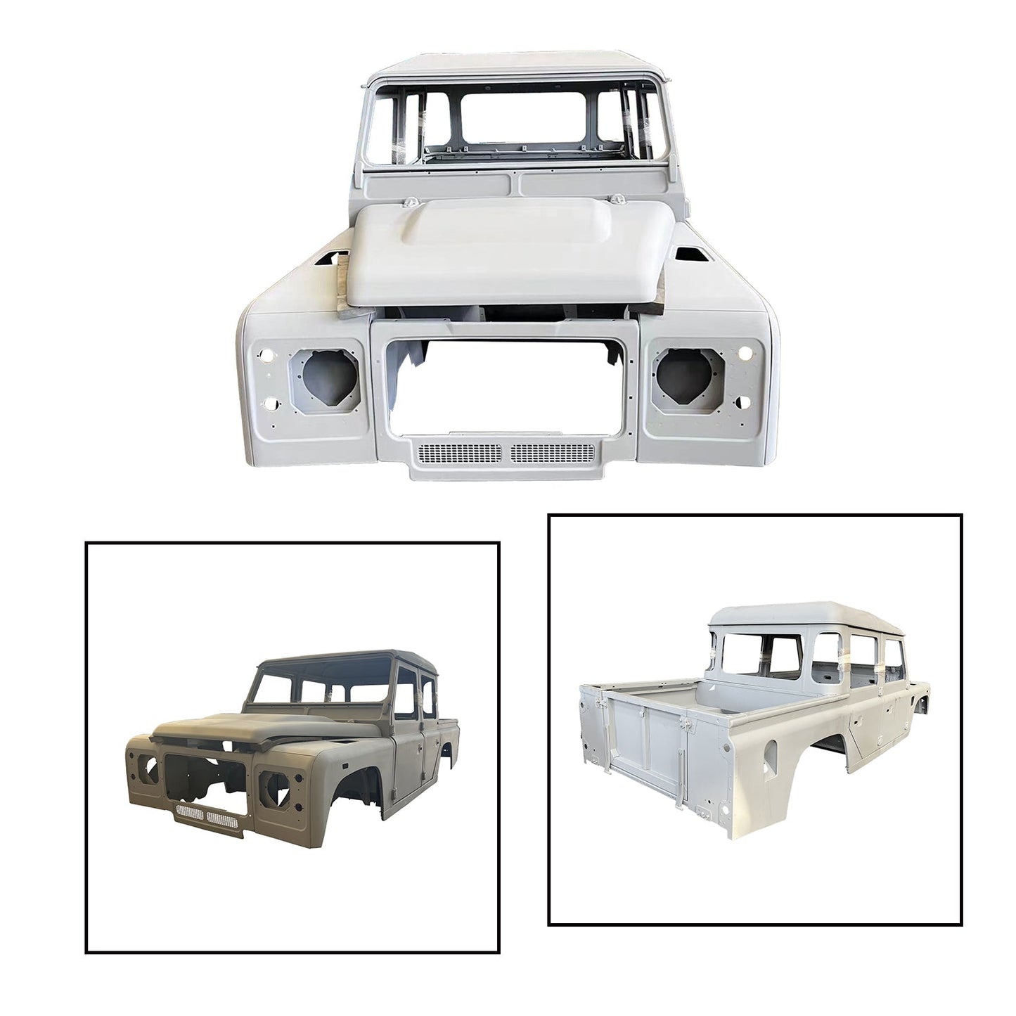 Complete Cab With Doors, With Primer, For Land Rover Defender 110 Pickup Pre-Order Only