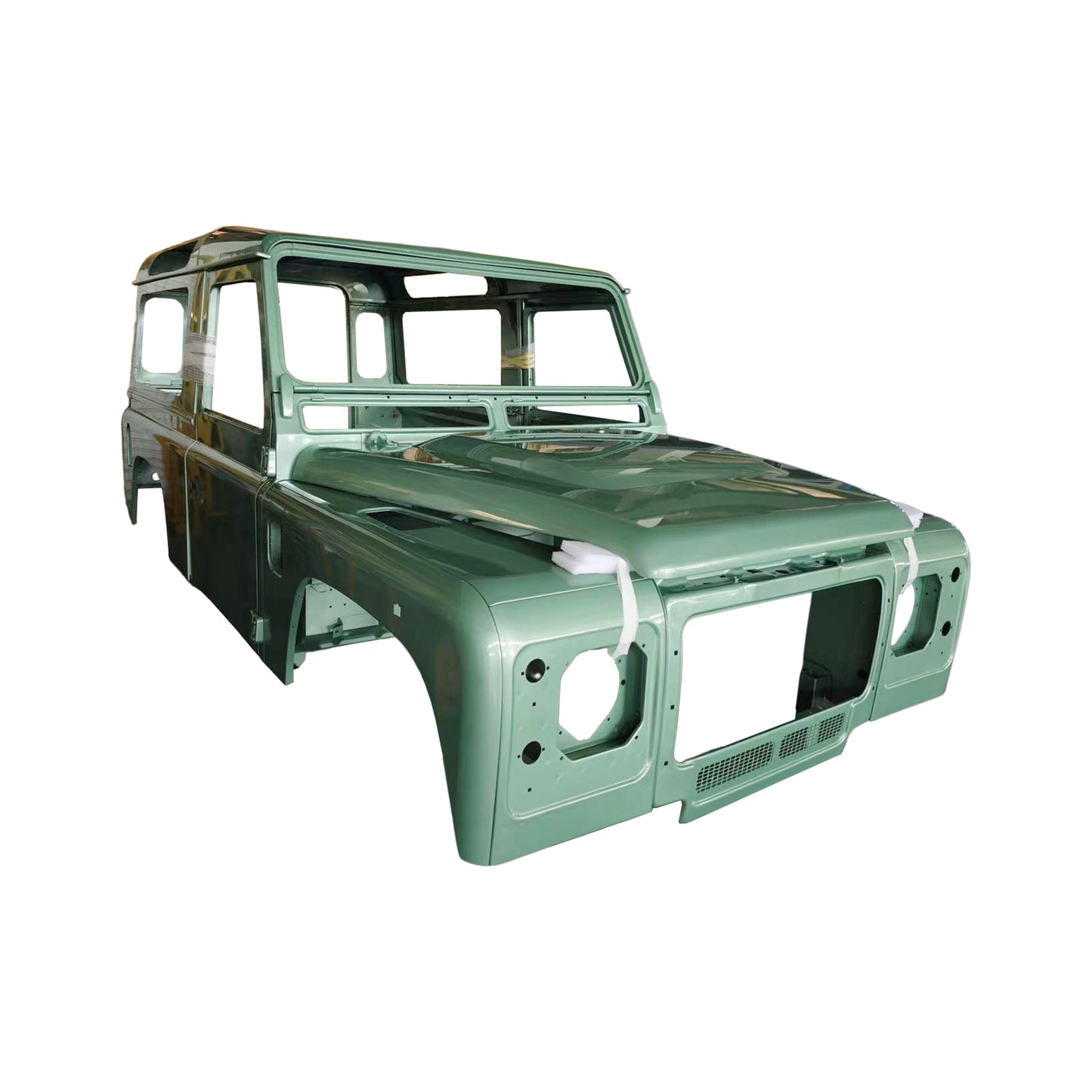 COMPLETE CAB WITH DOORS‚WITH PRIMER(LHD), FOR LAND ROVER DEFENDER 90 TD4, (ALUM+STEEL)