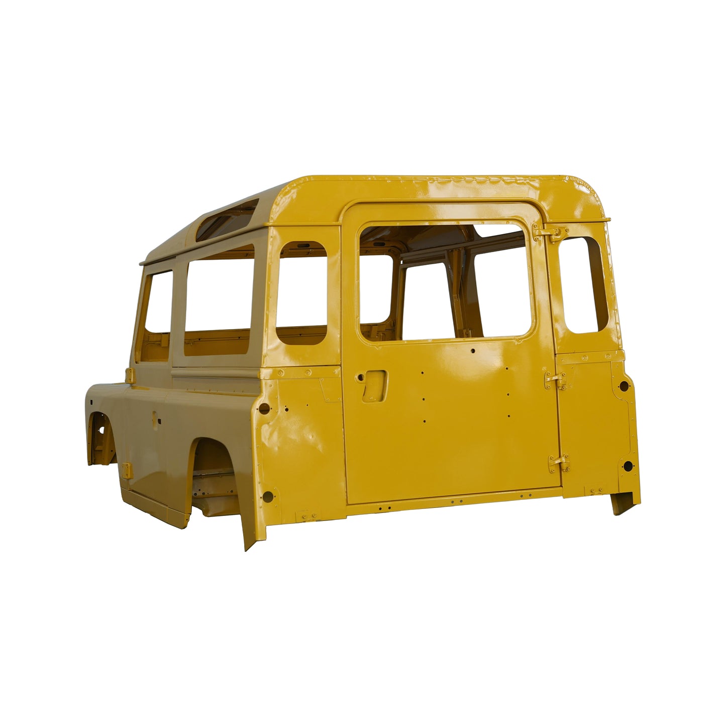 COMPLETE CAB WITH DOORS‚WITH PRIMER(LHD), FOR LAND ROVER DEFENDER 90 TD4, (ALUM+STEEL)